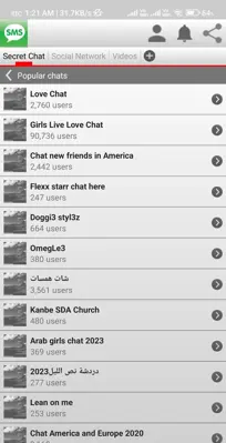 Secret Messenger android App screenshot 3